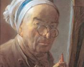 让 巴蒂斯特 西梅翁 夏尔丹 : Self-Portrait at an Easel